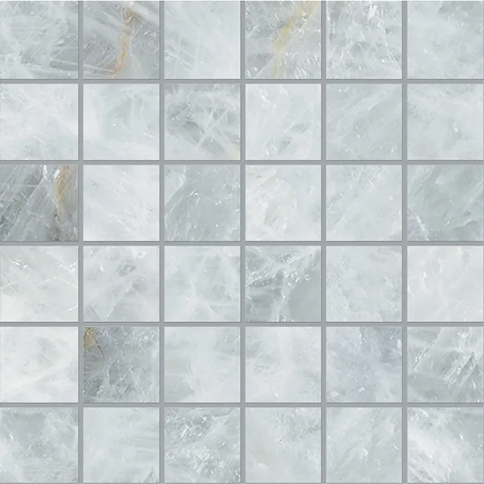 Tele di Marmo Precious Mosaico Crystal Azure Lappato 50x50